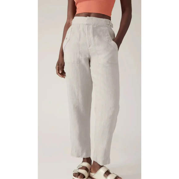 Athleta Voyager Linen Pants Undyed - Picture 1 of 9